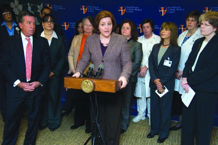 <a><img src="https://www.theepochtimes.com/assets/uploads/2015/09/quinn_nursing.jpg" alt="City Council Speaker Christine Quinn announced an initiative at Manhattan's St. Vincent's Hospital that she hopes will help both the nursing shortage and fill jobs. (William Alatriste)" title="City Council Speaker Christine Quinn announced an initiative at Manhattan's St. Vincent's Hospital that she hopes will help both the nursing shortage and fill jobs. (William Alatriste)" width="320" class="size-medium wp-image-1829871"/></a>
