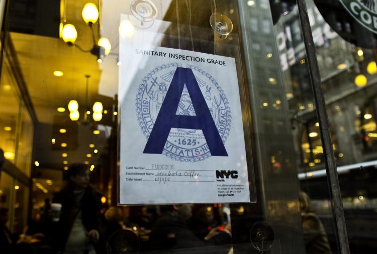 <a><img src="https://www.theepochtimes.com/assets/uploads/2015/09/starbucks-7148-2.jpg" alt="MAKING THE GRADE: A Starbucks coffee shop proudly displays their health inspection grade. Of the restaurants the City has so far graded, 57.2 percent have received an A grade. (Phoebe Zheng/The Epoch Times)" title="MAKING THE GRADE: A Starbucks coffee shop proudly displays their health inspection grade. Of the restaurants the City has so far graded, 57.2 percent have received an A grade. (Phoebe Zheng/The Epoch Times)" width="320" class="size-medium wp-image-1809229"/></a>