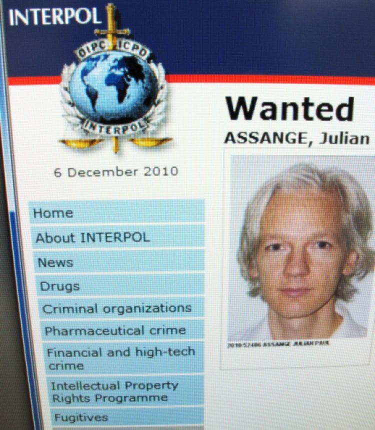 <a><img src="https://www.theepochtimes.com/assets/uploads/2015/09/wikileaks_107349327.jpg" alt="A detail from the Interpol website showing the appeal for the arrest of the editor-in-chief of the Wikileaks whistleblowing website, Julian Assange on December 6, 2010. (Getty Images)" title="A detail from the Interpol website showing the appeal for the arrest of the editor-in-chief of the Wikileaks whistleblowing website, Julian Assange on December 6, 2010. (Getty Images)" width="320" class="size-medium wp-image-1811244"/></a>