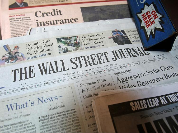 <a><img src="https://www.theepochtimes.com/assets/uploads/2015/09/wsjj75889835.jpg" alt="The Wall Street Journal sits on a downtown newsstand in New York City. (Mario Tama/Getty Images)" title="The Wall Street Journal sits on a downtown newsstand in New York City. (Mario Tama/Getty Images)" width="320" class="size-medium wp-image-1830584"/></a>