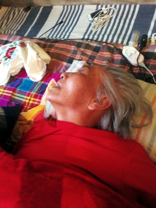 Chen Shuxian in a coma (Minghui.org)