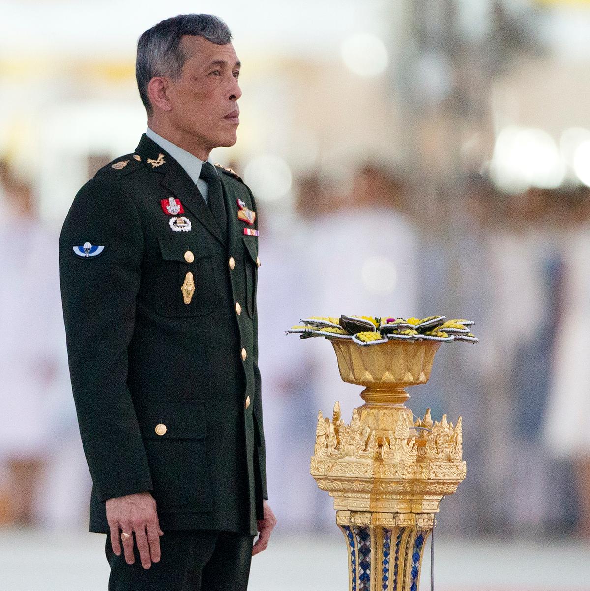 Thailand's Crown Prince Vajiralongkorn hosts a ceremony at the official opening of Ratchapakdi Park in Hua Hin, 240 kilometers (150 miles) south of Bangkok, in this file photo. (AP Photo/Mark Baker)