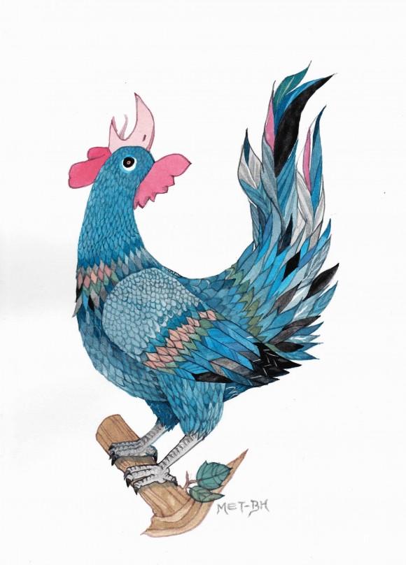 A crowing call for a New Year! (Blue Hsiao/Epoch Times)