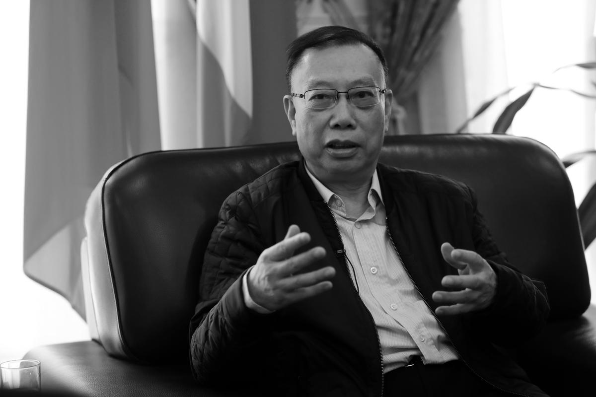 Dr. Huang Jiefu, chairman of the Chinese National Organ Donation and Transplantation Committee, at the Chinese Embassy in Rome on Feb. 6, 2017. (AP Photo/Andrew Medichini)