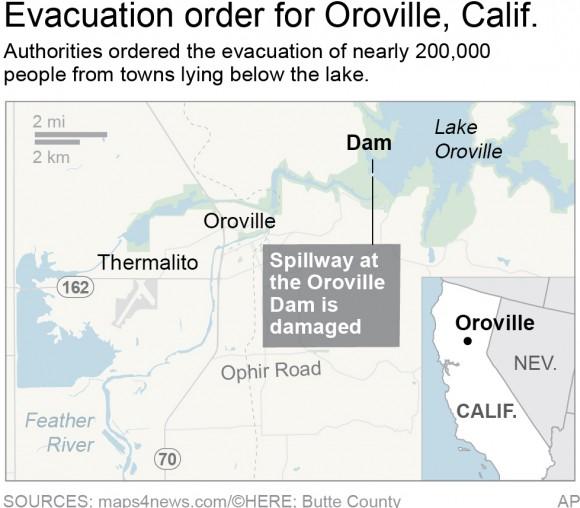 Nearly 200,000 people remained under evacuation orders on Monday.