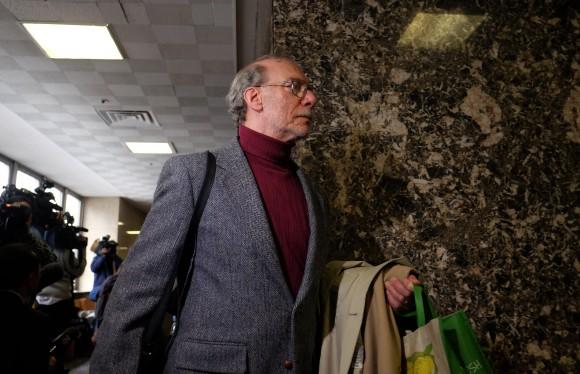 Stan Patz, father of Etan Patz, leaves a court in New York on January 30, 2015 after attending a trial of a man accused of kidnapping and killing six-year-old Etan in one of America's most famous missing child cases. Pedro Hernandez, 53, is accused of luring Etan Patz into the basement of the grocery store where he worked, before killing and dumping his body out with the trash on May 25, 1979. (JEWEL SAMAD/AFP/Getty Images)