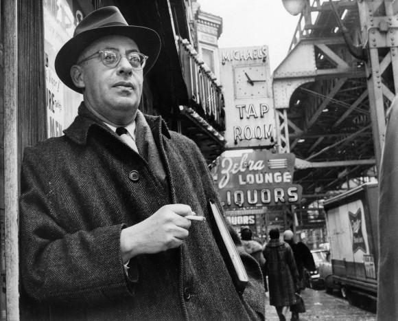 Saul Alinsky, a professional organizer, is shown in this photo dated Feb. 20, 1966 on Chicago's South Side where he organized the Woodlawn area to battle slum conditions. (AP Photo)