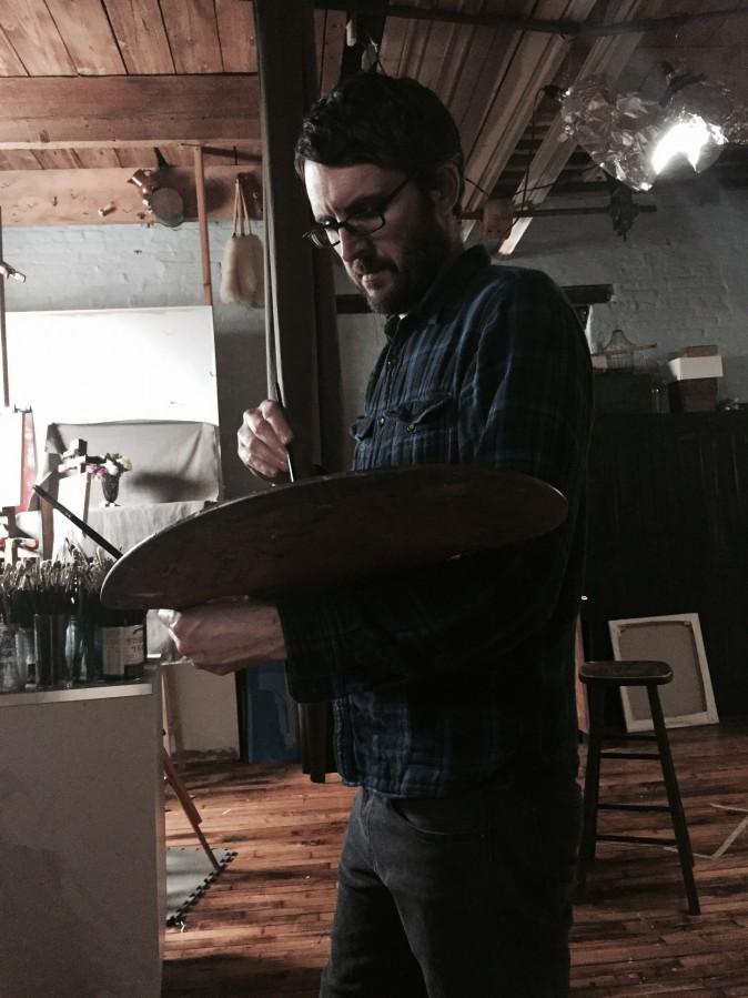 Carlo Russo in his studio in Philadelphia. (Courtesy of Carlo Russo)