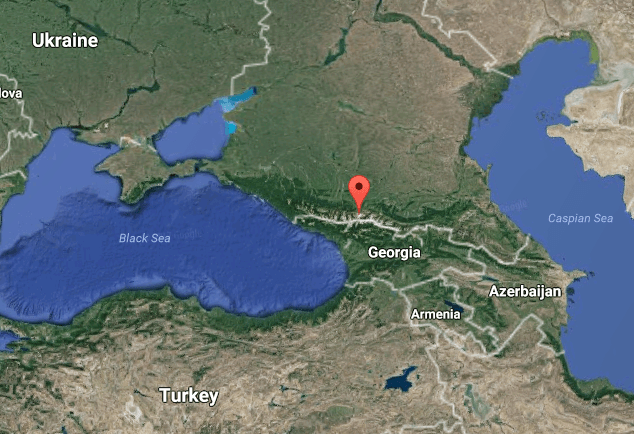 Mount Elbrus is in the Caucasus Mountains in Southern Russia, near the border with Georgia. (Google Maps)