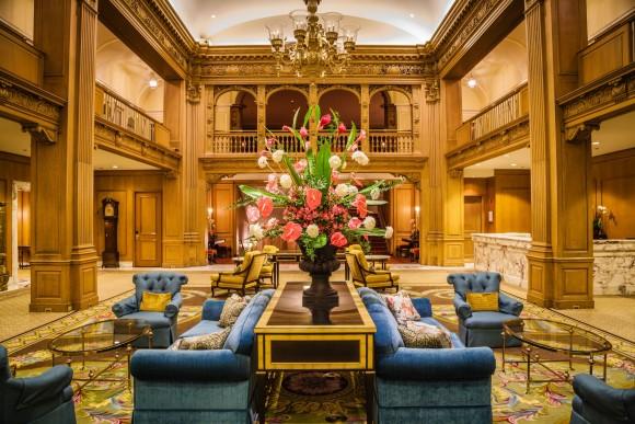 Lobby at the Fairmont Olympic Hotel. (Courtesy of Fairmont Olympic Hotel )