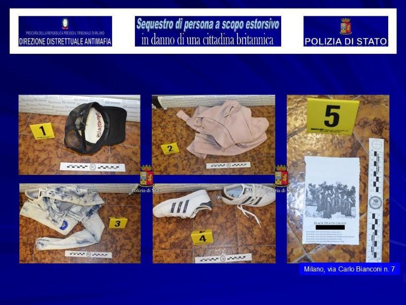 Items found at a fake studio where a British model was kidnapped are seen in this August 5, 2017 handout picture provided by the Italian Police in Milan, Italy. (Polizia Di Stato/Handout via REUTERS)
