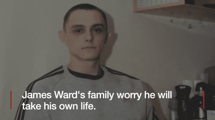 James Ward, who was given a 10-month jail sentence in the U.K. for arson in 2006. He is still in jail after 11 years. (Screenshot via BBC/Youtube)