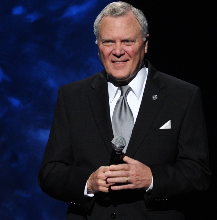 TOUGH ON IMMIGRATION : Governor of Georgia, Nathan Deal speaks onstage at the 42nd Annual GMA Dove Awards at The Fox Theatre on April 20 in Atlanta City. Nathan Deal advocated for stricter laws and enforcement against illegal immigration when he was a congressman and when he campaigned for governor. (Rick Diamond/Getty Images for GMA)