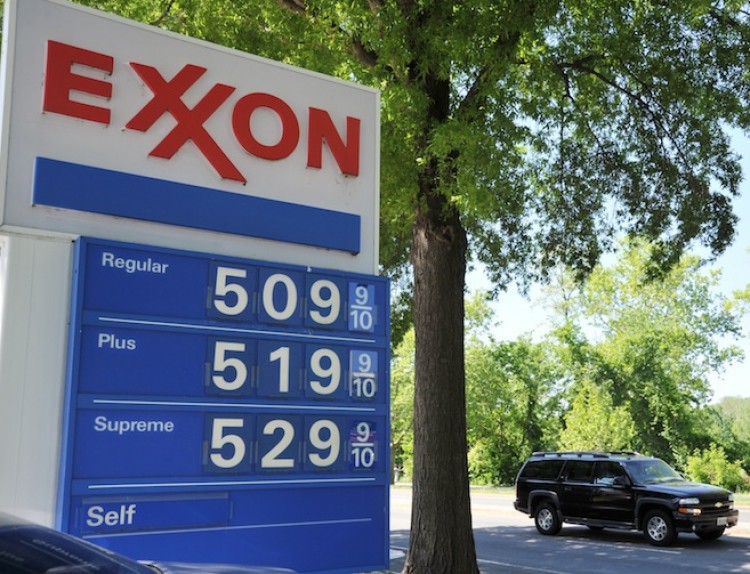 An Exxon station in Washington, DC on May 5. ExxonMobil has been issued a Corrective Action Order over the recent oil spill into the Yellowstone River on July 5.  (Karen Bleier/AFP/Getty Images)