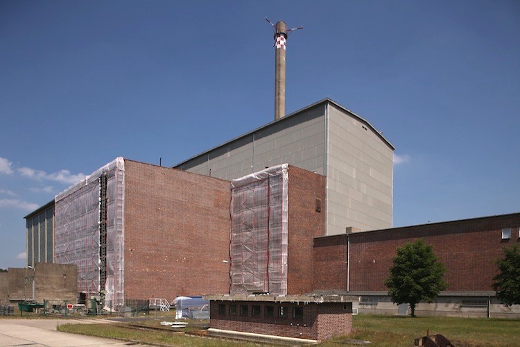 The former Rheinsberg nuclear power plant stands under midday sun on June 6, in Rheinsberg, Germany. The plant, built in 1966 by the former communist East German government, operated until 1989 and is being dismantled over a 19-year period at a cost of EUR 560 million.  (Sean Gallup/Getty Images)