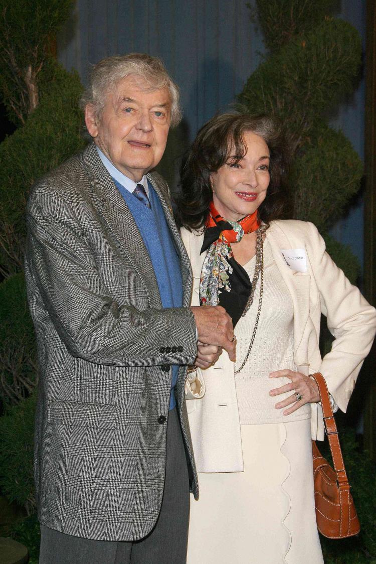 Actors Hal Holbrook and Dixie Carter arrive for the annual Academy nominees' luncheon February 04, 2008 at the Beverly Hilton Hotel in Beverly Hills, California. Carter passed away on April 10 due to complications from endometrial cancer.  (Valerie Macon/AFP)