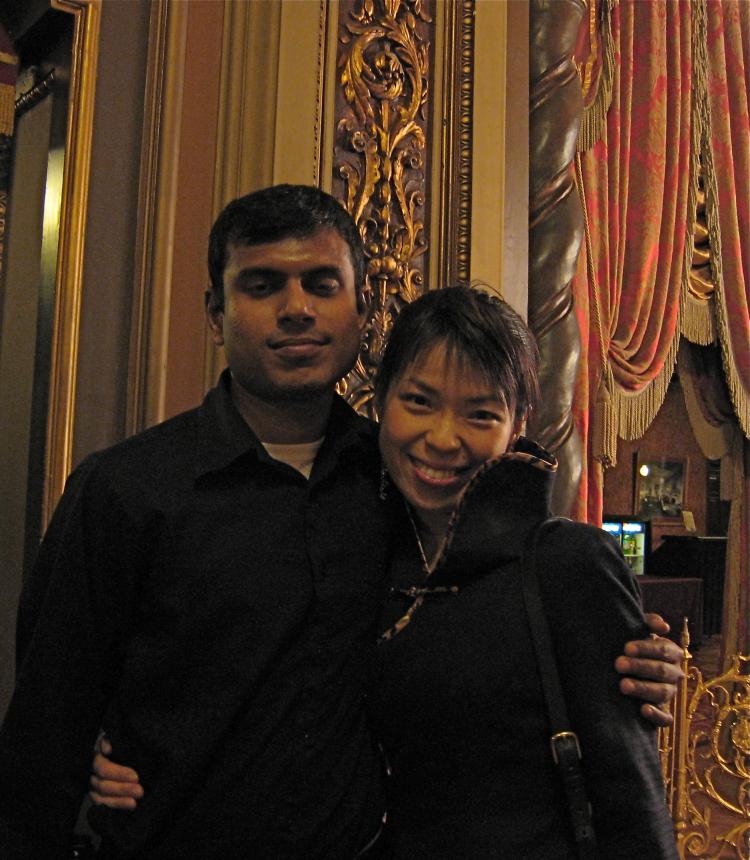 Michiyo, a business training coordinator and Ashok, a technical engineer (Stephanie Lam/Epoch Times Staff)