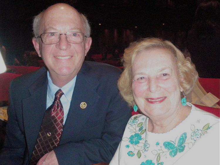 Sen. Ron Grooms, Indiana state senator, and his wife, Mrs. Beverly Grooms, at Shen Yun Performing Arts in Indianapolis. (Courtesy of NTD Television)