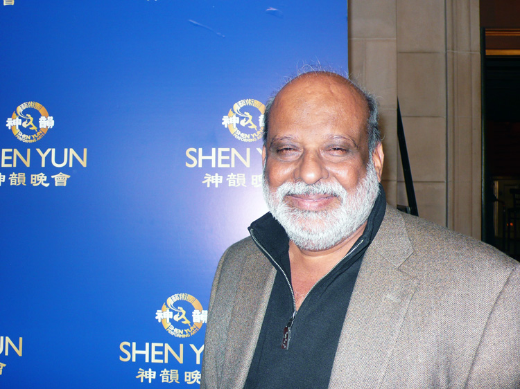 Harish Shah of Shah Kawasaki Architects at Shen Yun