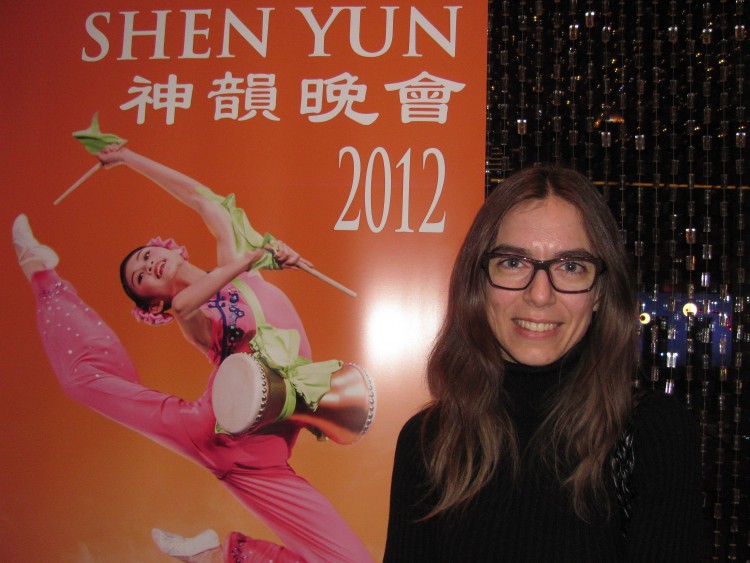 Fashion designer Annie Racine at Shen Yun Performing Arts in Montreal