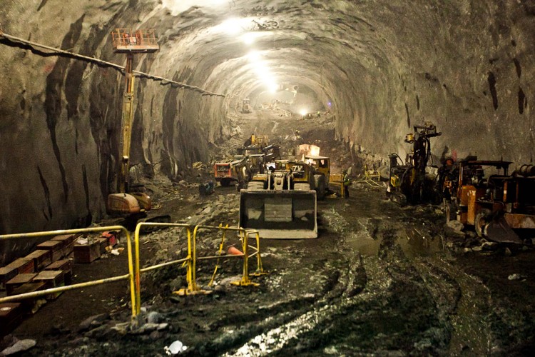  A view of the cavern and the future Second Avenue subway 72nd Street station, seen in March