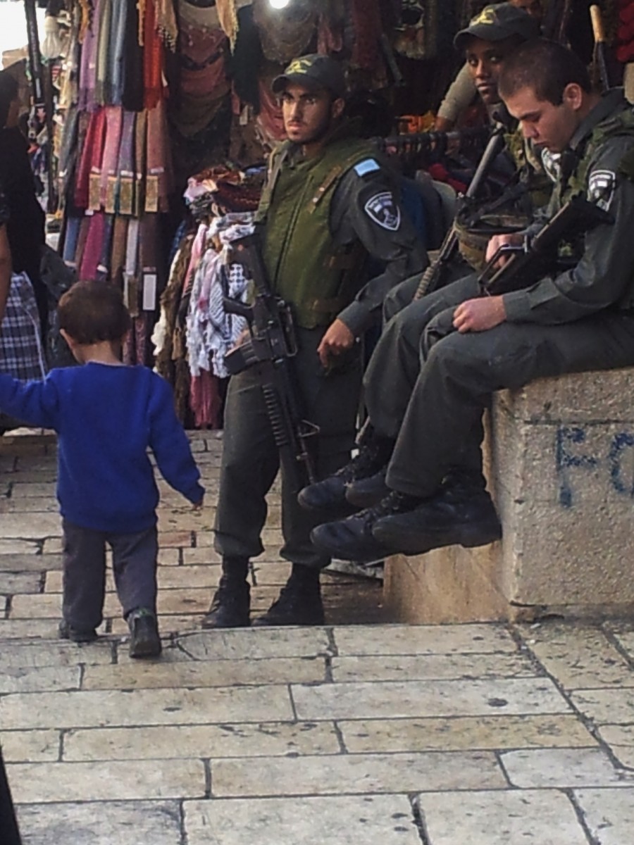 Israeli soldiers in the Old City