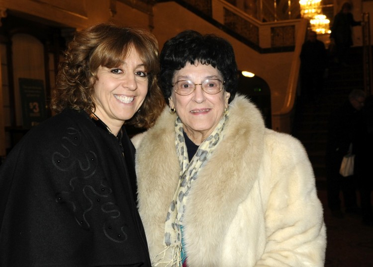 Eileen DiIanni (L) with her sister at Shen Yun Preforming Arts in Pittsburgh on Feb. 3. (The Epoch Times)