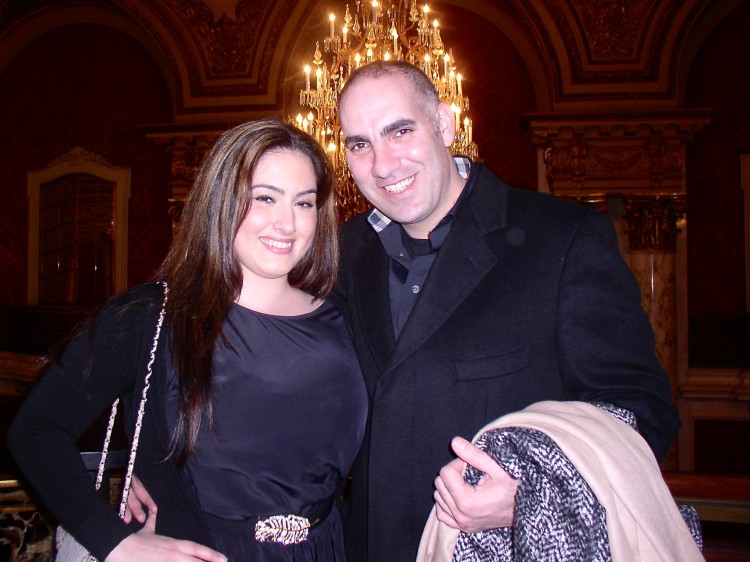 Panayiota Bakis and Amer Moheiddin at the Boston Opera House