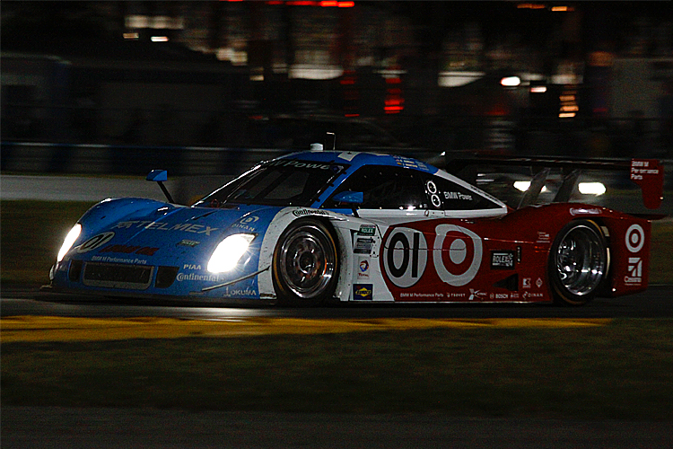 Scott Pruett leads the Grand Am Rolex 24 at Daytona, looking for his fifth win. (Chris Jasurek/The Epoch Times) 