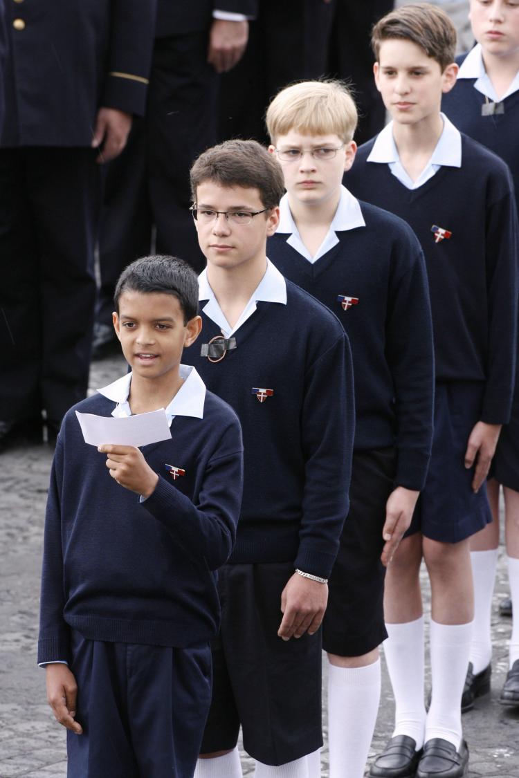 The Little Singers of Paris perform during the ceremony of the Bastille Day, 14 July 2007 in Paris.  (Stephane De Sakutin/AFP/Getty Images)