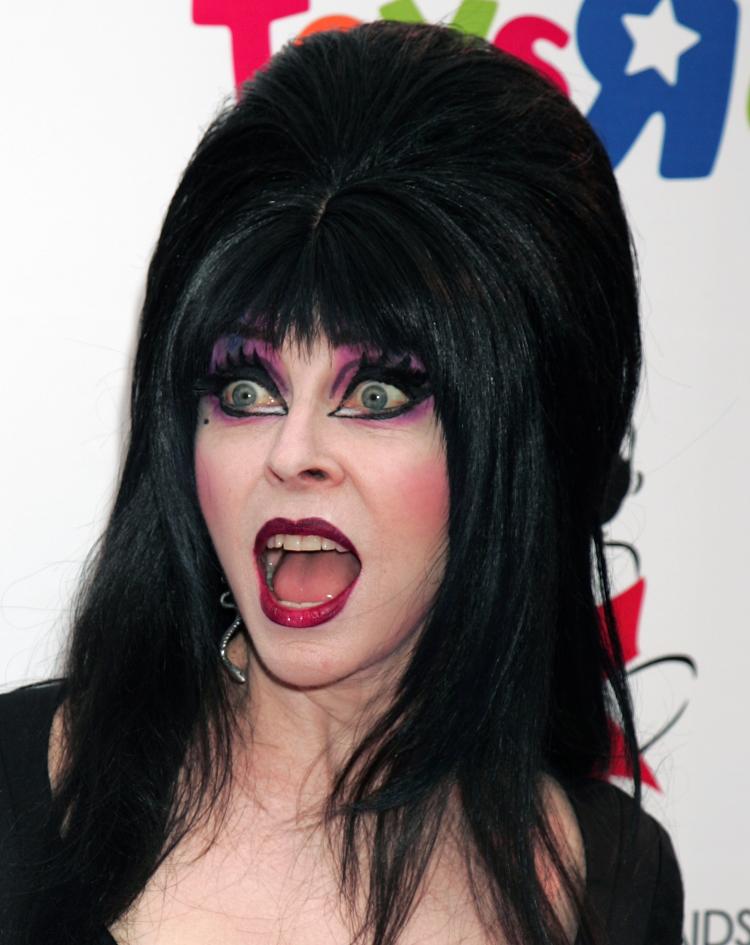 Elvira, portrayed by actress Cassandra Peterson, attends Dream Halloween, a fund-raising event benefiting the Children Affected by AIDS Foundation in October 2007. Elvira is slated to appear on TV once again after decades of being off the air.   (David Livingston/Getty Images)