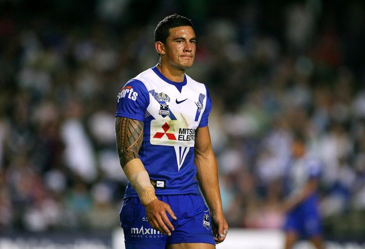 Tight-lipped about his breach of contract defectionâ�¦Sonny â��Billâ�� Williams will no longer wear Australiaâ��s NRL Canterbury Bulldogs blue and white colours. (Matt King/Getty Images)