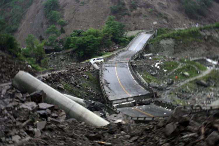 Earthquake aftermath in Wenchuan County of Sichuan Province, China. (China Photos/Getty Images)