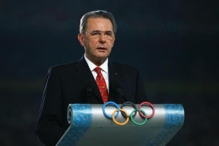 Jacques Rogge, President of the International Olympic Committee (IOC) speaks during the Opening Ceremony. (Paul Gilham/Getty Images)