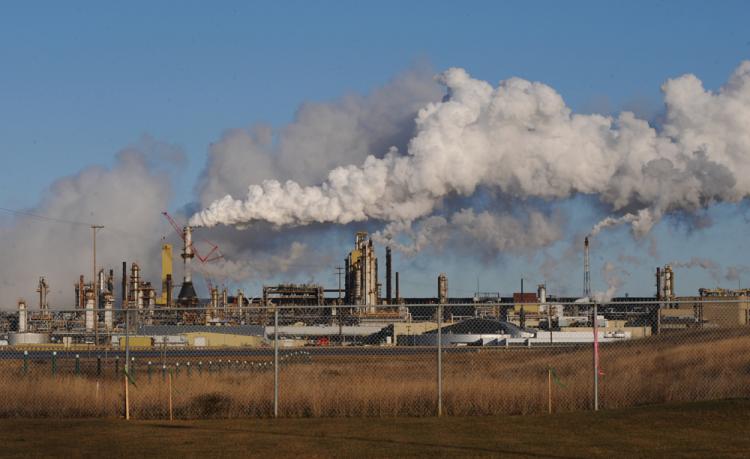 The Syncrude oil sands extraction facility near the town of Fort McMurray in Alberta, Canada on Oct. 25, 2009. (Mark Ralston/AFP/Getty Images)