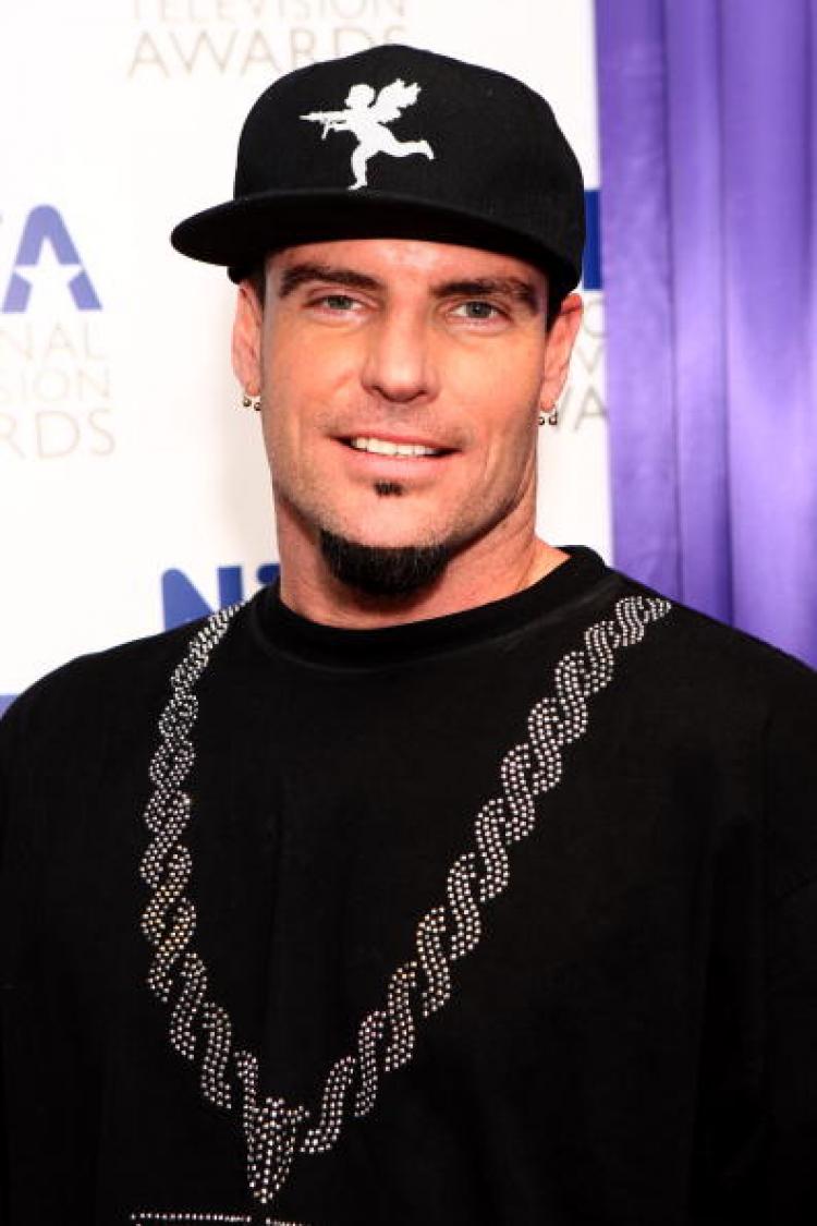 Vanilla Ice poses in the press room at the National Television Awards held the at The O2 Arena on January 20, in London, England.   (Dave Hogan/Getty Images)