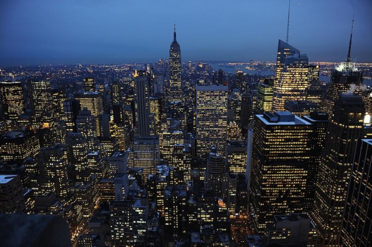 The New York city skyline taken last March. In the government's Race to the Top grant program, New York has earned $700 million dollars in federal funding to support education reforms.  (Theo Zierock/Getty Images)