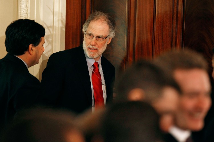 White House counsel Bob Bauer (C) attends a ceremony in the East Room of the White House on May 10, 2010 in Washington. Bauer is planning to step down at the end of June 2011. (Chip Somodevilla/Getty Images)