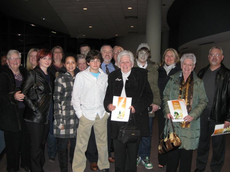 Mrs. Odd and 15 of her children and grandchildren attended the Shen Yun Performing Arts final show in Mississauga on Jan. 23. (The Epoch Times)