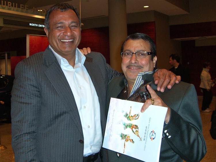 Nawaz Hirji (L) and Mohamed Jessa attend Shen Yun Performing Arts attend Shen Yun Performing Arts