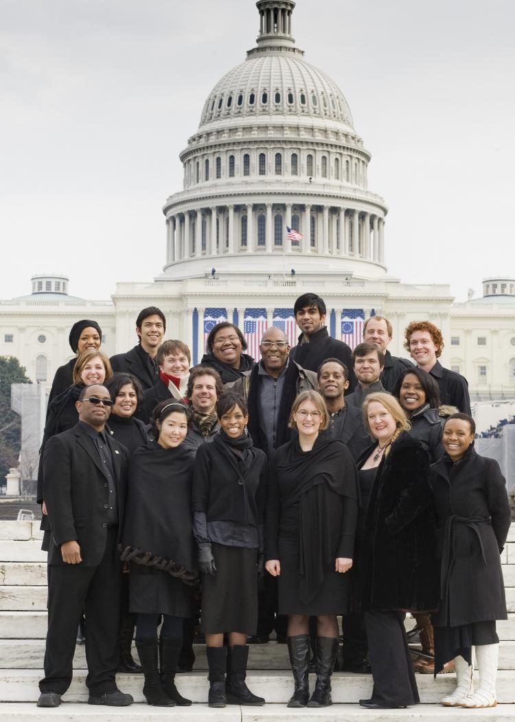 The Nathaniel Dett Chorale visited Washington to perform during the inauguration of Barak Obama in January 2009. (John Beebe)