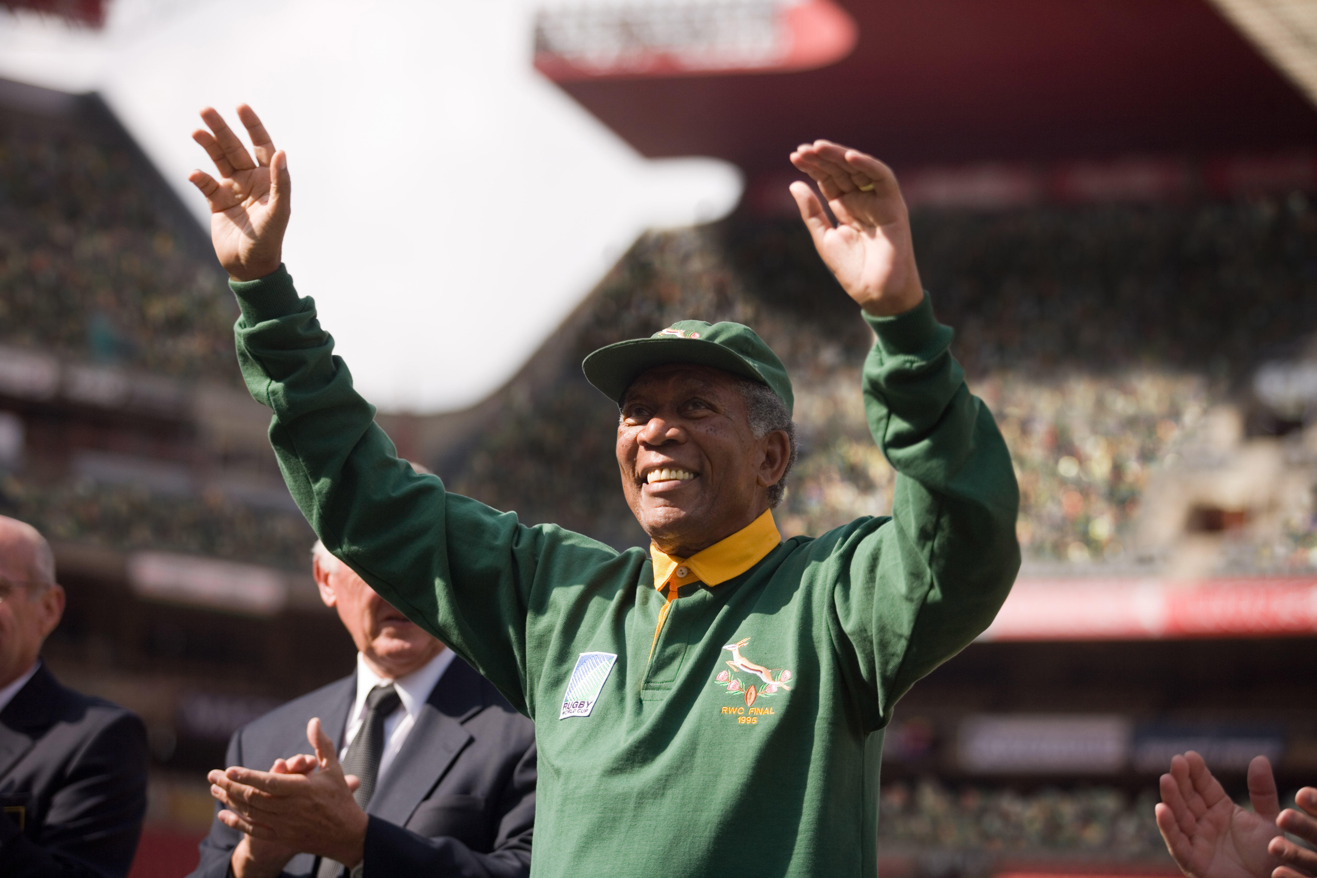 Morgan Freeman as Nelson Mandela in 'Invictus.' (Warner Bros.)