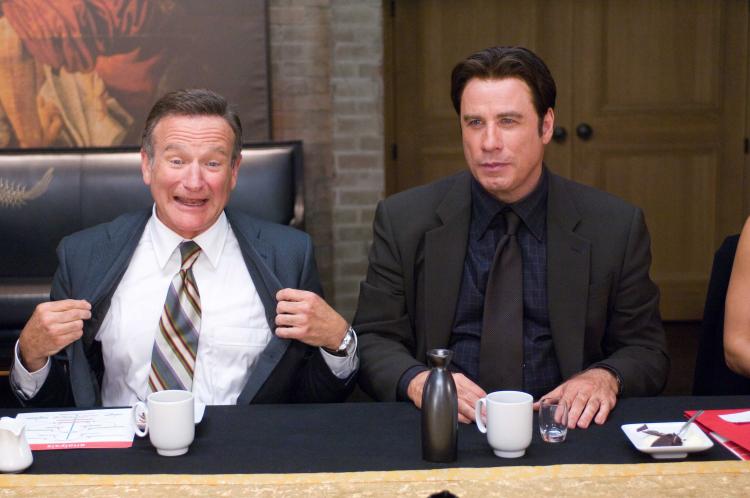 Robin Williams and John Travolta star in 'Old Dogs', which was nominated for four Razzies this year (Walt Disney)