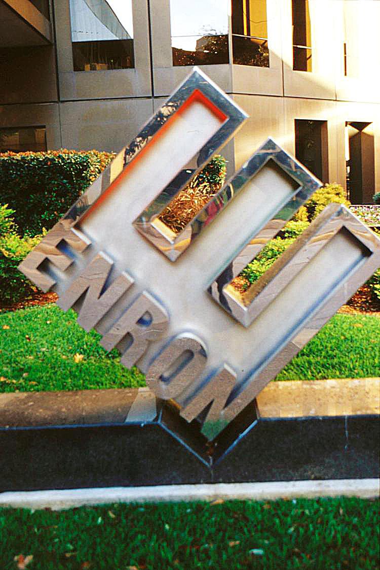 Enron headquarters in Houston, Texas. (James Nielsen/Getty Images)