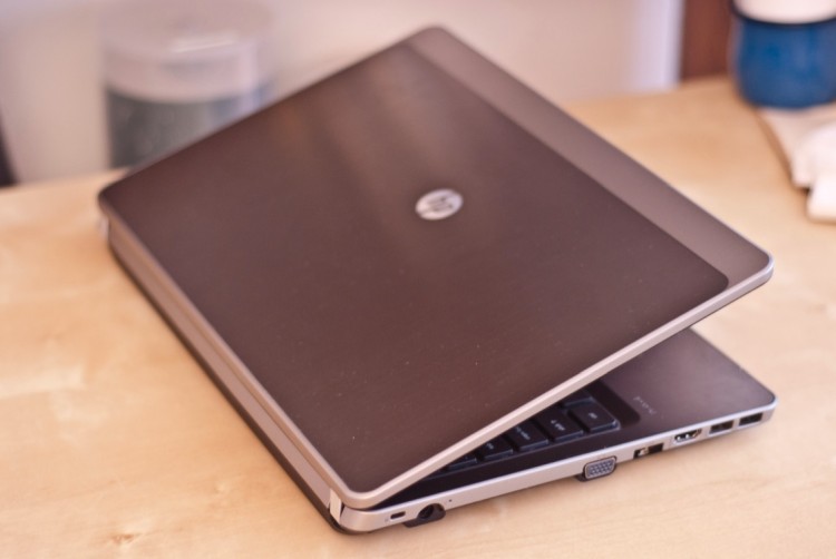 REFINED: The HP ProBook 4430s features a smudge-resistant, brushed aluminum casing, and a band over the peripherals gives it a much cleaner and professional look.  (Joshua Philipp/The Epoch Times)