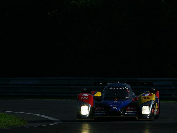 Olivier Panis drives the #4 Team Oreca Matmut Peugeot 908 during the 78th running of the Le Mans 24 Hours. (Darrell Ingham/Getty Images)