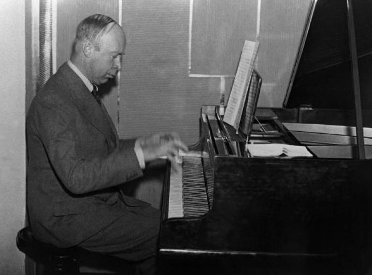 An undated picture of Soviet composer Sergei Sergeyevitch Prokofiev. Born in 1891 in Sontsovka in Ukraine, Prokofiev first won a reputation as a virtuoso pianist. During World War I he lived in London, then moved to the U.S., returning to the USSR in 1934. (AFP/Getty Images)