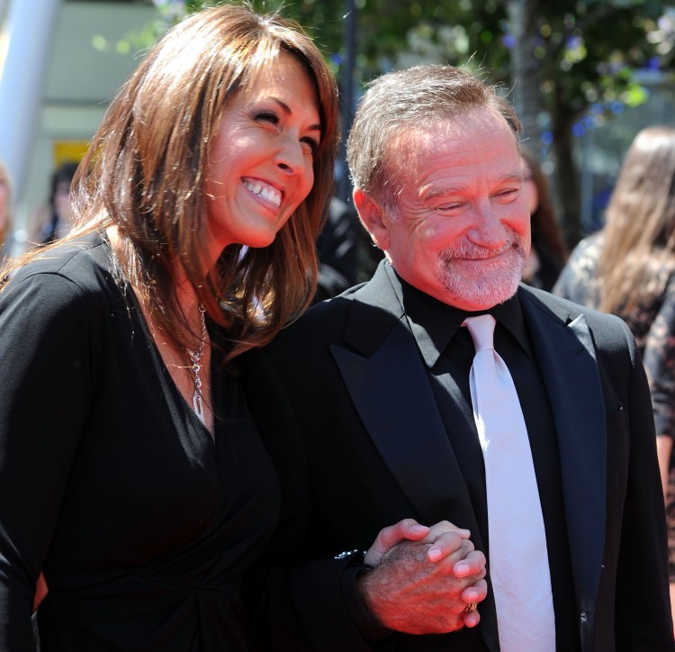 Robin Williams, Susan Schneider. (Frazer Harrison/Getty Images)