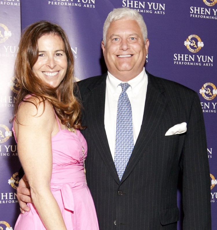 Robin and David McFadden at the performance of Shen Yun Performing Arts in the Lincoln Center's David H. Koch Theater on Thursday night in New York City. (Courtesy of Chinese Arts Revival)