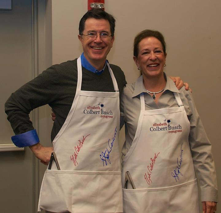 Stephen Colbert and Elizabeth Colbert Busch